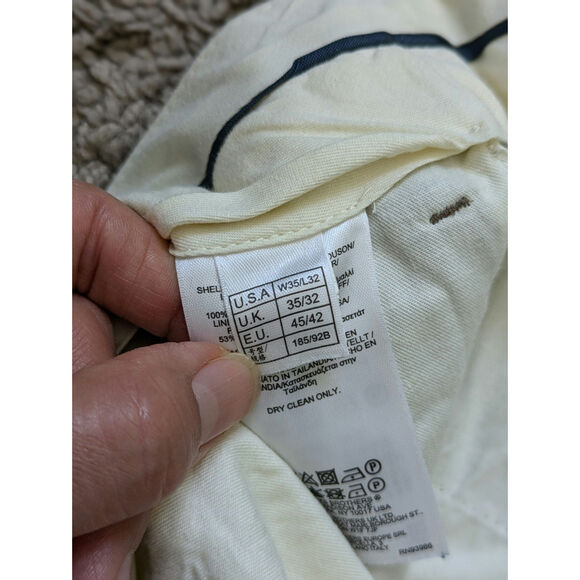 Brooks Brothers Trousers Mens Sz 35/32 Tan Wool Flat Front Madison Career Work - Picture 10 of 16